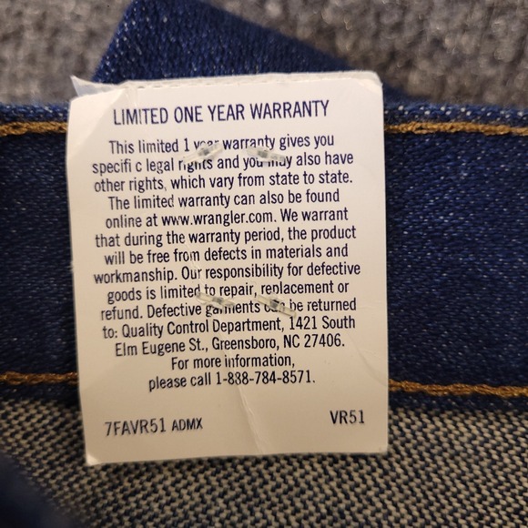 NWT Wrangler Cowboy Cut 13WMZ Original Fit 36x34 Straight Western Rodeo Denim - Picture 7 of 8